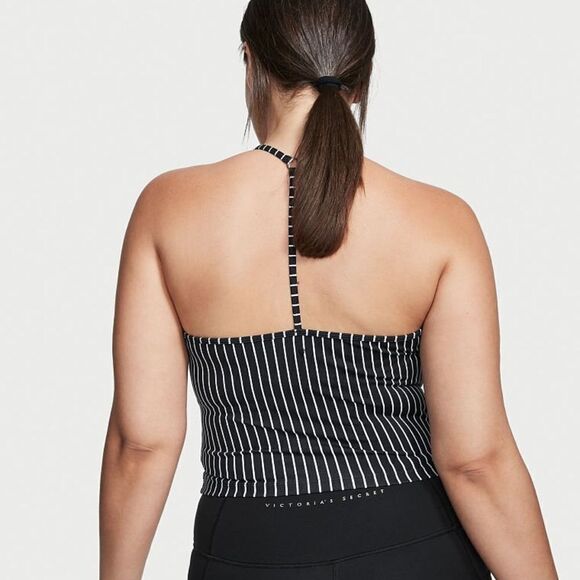 Victoria’s Secret PINK On Point Essential Tank top Racerback T back Striped Xs - Picture 3 of 7